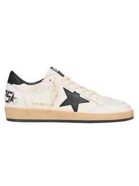 Golden Goose Ball Star Sneakers White Black Gum Low Top Leather Size EU 44 US 11